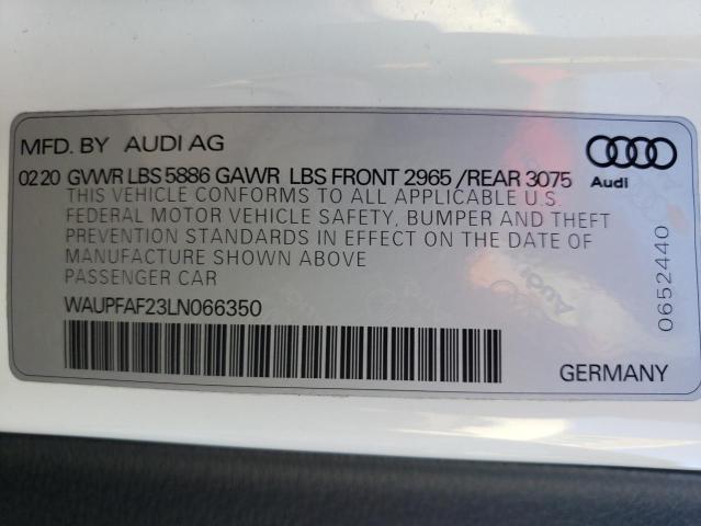 2020 AUDI S7 PREMIUM WAUPFAF23LN066350
