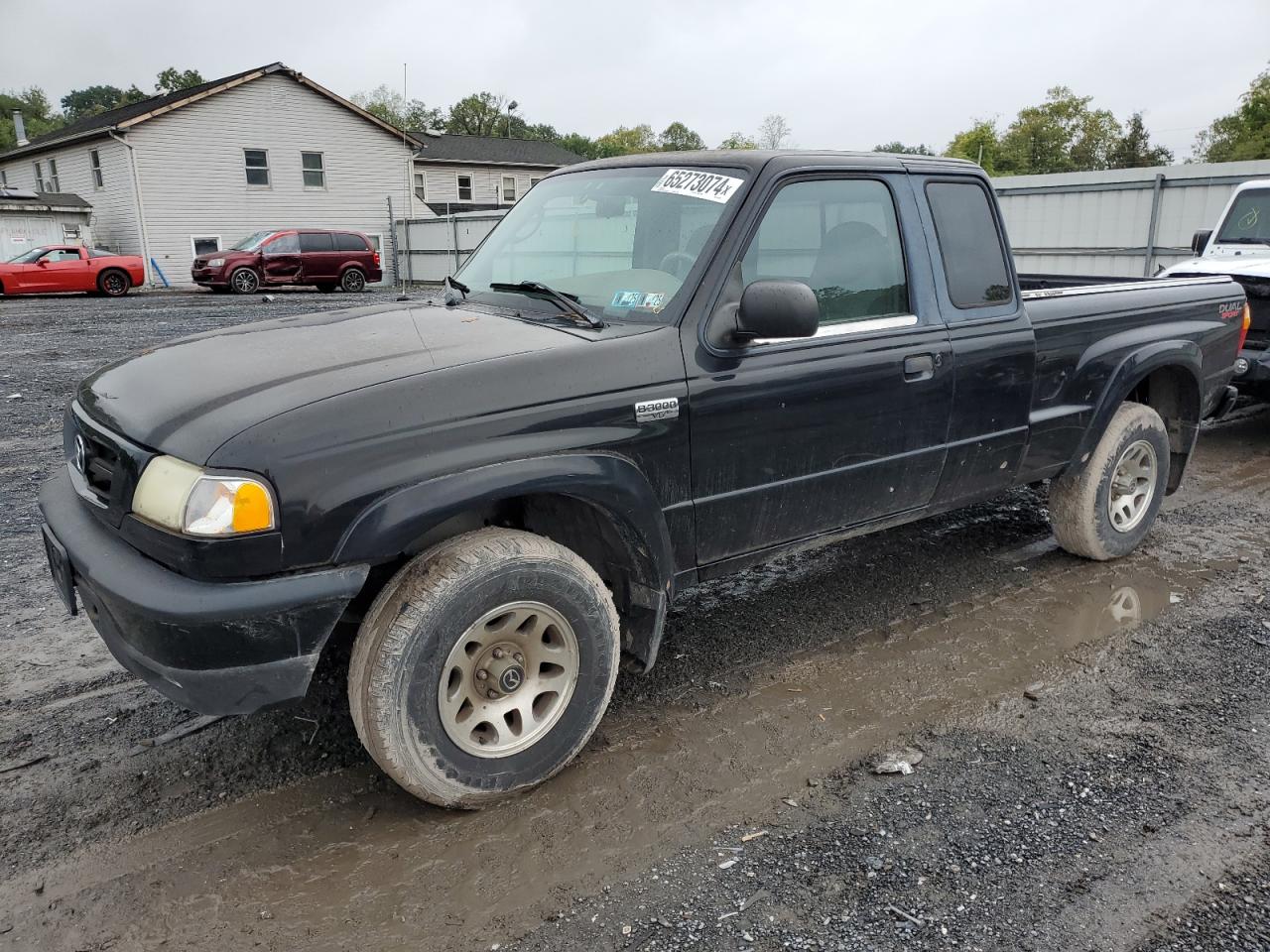 MAZDA B3000 CAB 2001 black  flexible fuel 4F4YR16V81TM31470 photo #1