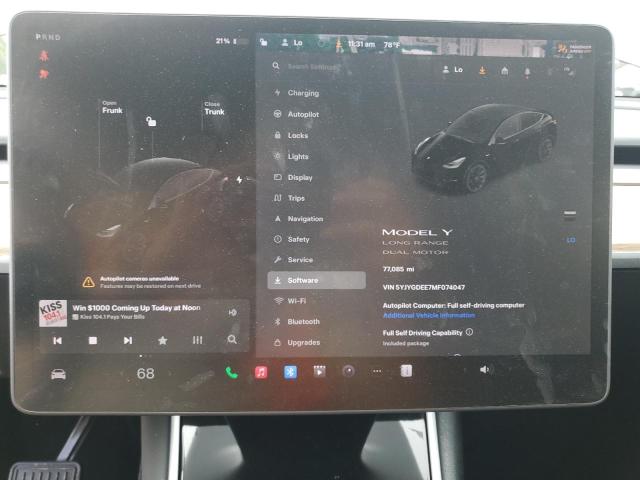 2021 TESLA MODEL Y - 5YJYGDEE7MF074047
