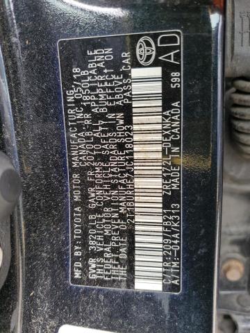 2018 TOYOTA COROLLA L - 2T1BURHE7JC118023