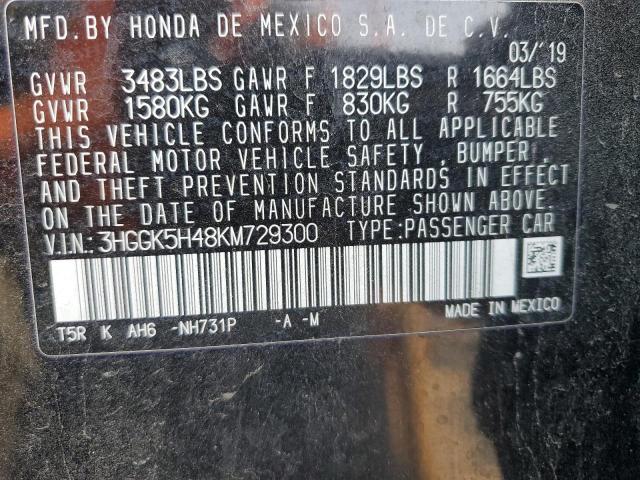 2019 HONDA FIT LX - 3HGGK5H48KM729300