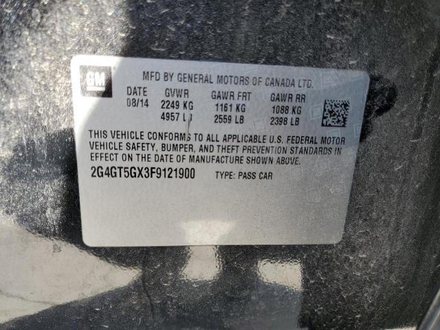 2015 BUICK REGAL GS 2G4GT5GX3F9121900