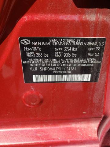 2017 HYUNDAI ELANTRA SE - 5NPD84LF9HH154383