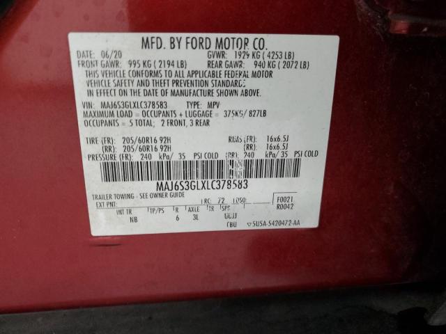 2020 FORD ECOSPORT S - MAJ6S3GLXLC378583