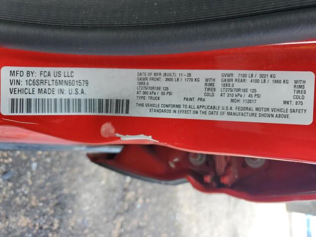 2021 RAM 1500 REBEL - 1C6SRFLT6MN601579