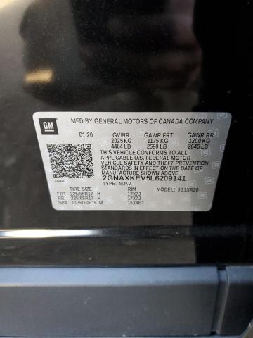 2020 CHEVROLET EQUINOX LT - 2GNAXKEV5L6209141