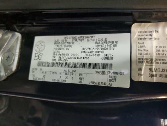 2015 LINCOLN MKC 5LMTJ2AH5FUJ11261