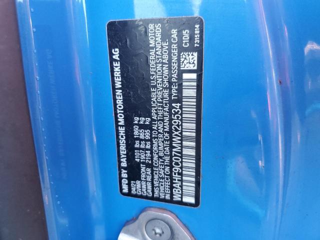 2021 BMW Z4 M40I WBAHF9C07MWX29534