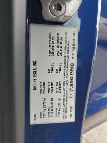 2020 TESLA MODEL 3 - 5YJ3E1EB4LF669103