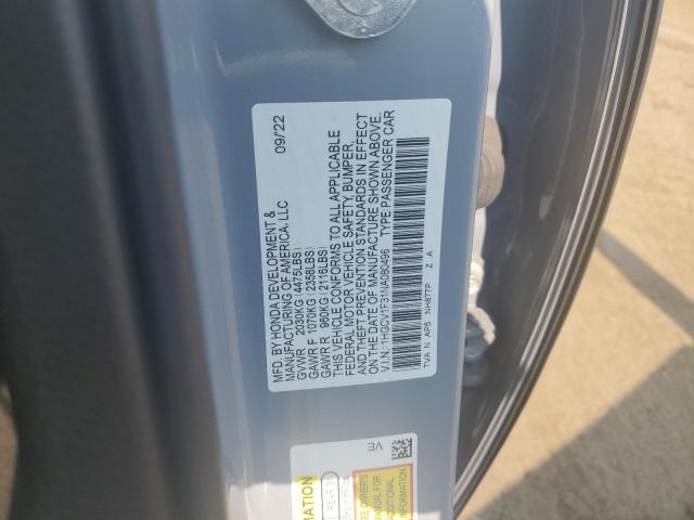 2022 HONDA ACCORD SPO - 1HGCV1F31NA080496