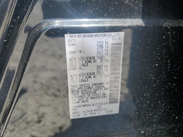 2016 NISSAN PATHFINDER - 5N1AR2MM0GC623416