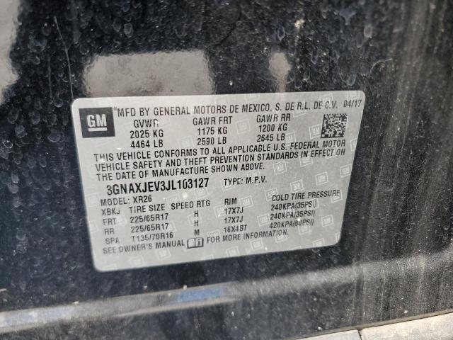 2018 CHEVROLET EQUINOX LT - 3GNAXJEV3JL103127