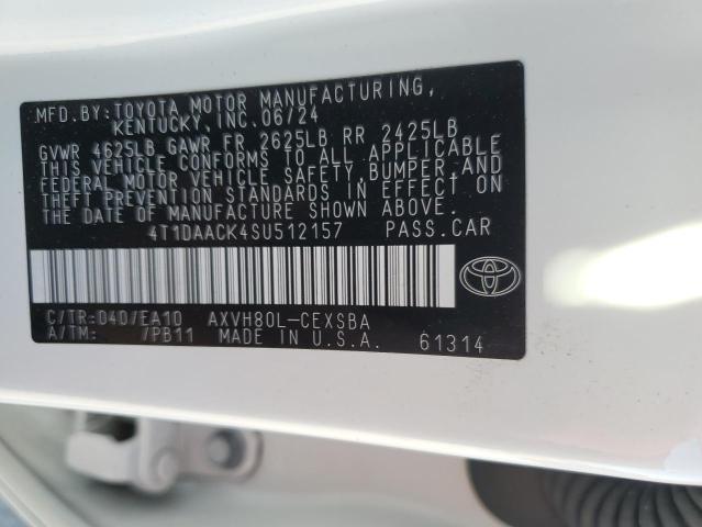 VIN 4T1DAACK4SU512157 2025 TOYOTA CAMRY no.12