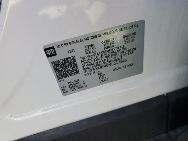 2022 CHEVROLET EQUINOX LT - 3GNAXUEV5NL117845