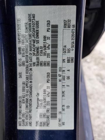 2016 FORD FIESTA SE - 3FADP4EJ5GM107340