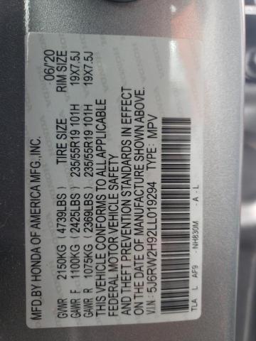 2020 HONDA CR-V TOURI - 5J6RW2H92LL019294