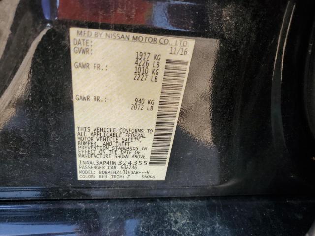 2017 NISSAN ALTIMA 2.5 - 1N4AL3AP4HN324355