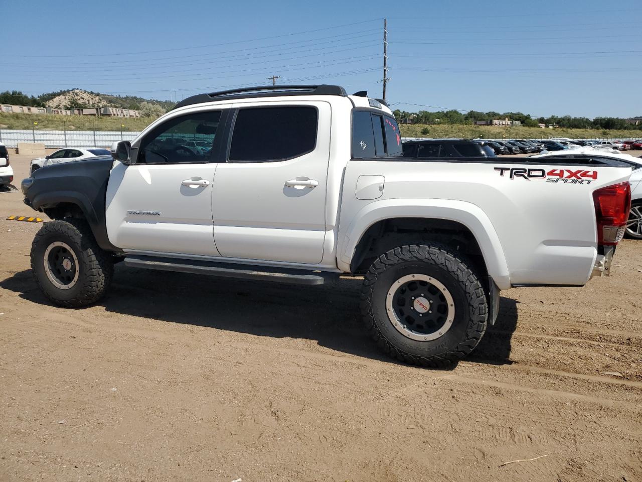 TOYOTA TACOMA DOU 2016 white crew pic gas 3TMCZ5AN7GM026788 photo #3