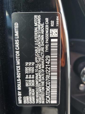 2024 ROLLS-ROYCE GHOST BLAC SCATD6C07RU221429