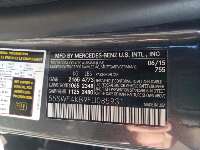 2015 MERCEDES-BENZ C 300 4MAT - 55SWF4KB9FU085931