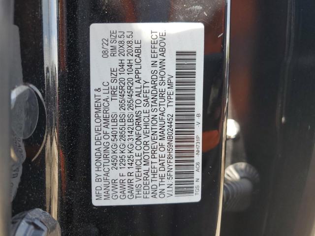 2022 HONDA PASSPORT E - 5FNYF8H59NB024452