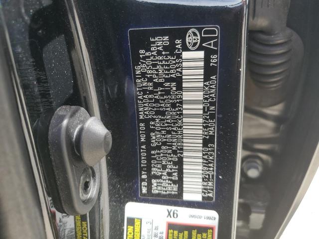 2019 TOYOTA COROLLA L - 2T1BURHE9KC137190