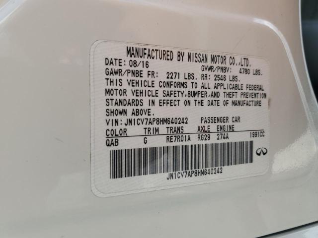 2017 INFINITI Q50 BASE - JN1CV7AP8HM640242