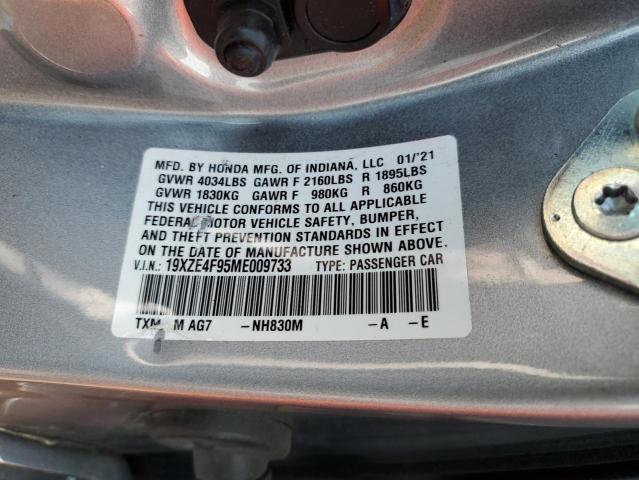 2021 HONDA INSIGHT TO 19XZE4F95ME009733