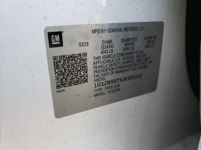 2018 CHEVROLET MALIBU LS - 1G1ZB5ST5JF205312