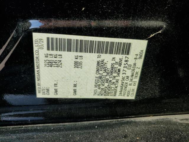 2019 NISSAN MAXIMA S - 1N4AA6AV5KC373587