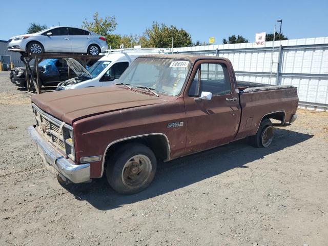 GMC C1500 1983 burgundy  gas 1GTDC14F9DJ517455 photo #1