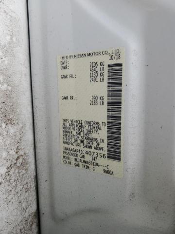 2018 NISSAN MAXIMA 3.5 - 1N4AA6AP4JC407356