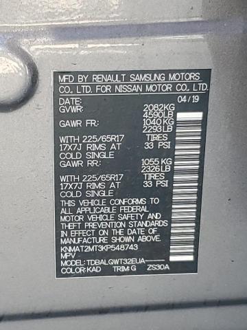 2019 NISSAN ROGUE S - KNMAT2MT3KP548743