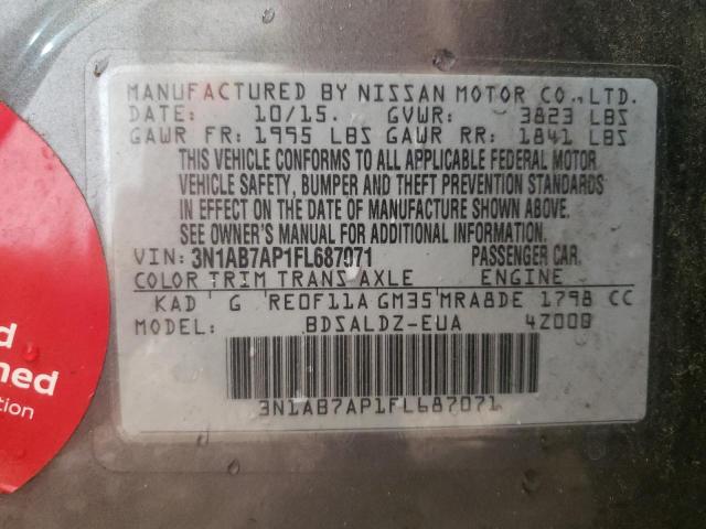 2015 NISSAN SENTRA S - 3N1AB7AP1FL687071