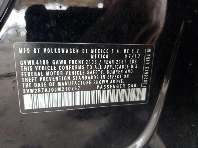 2018 VOLKSWAGEN JETTA S - 3VW2B7AJ0JM210757