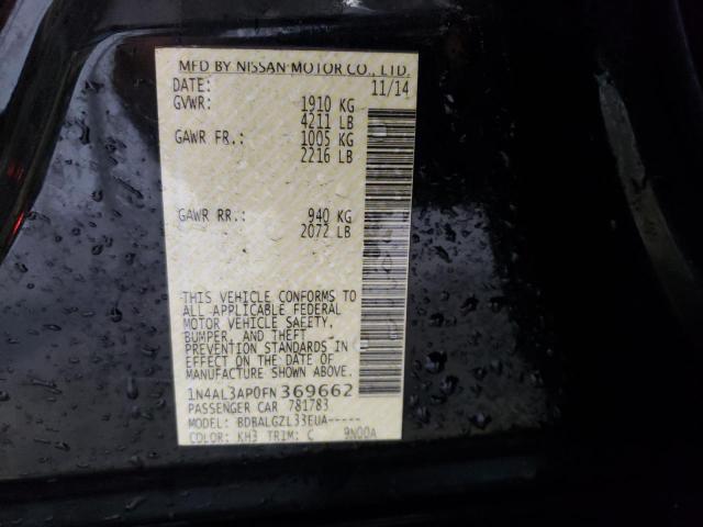 2015 NISSAN ALTIMA 2.5 - 1N4AL3AP0FN369662