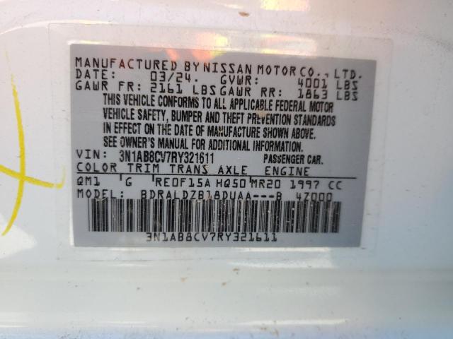 2024 NISSAN SENTRA SV - 3N1AB8CV7RY321611