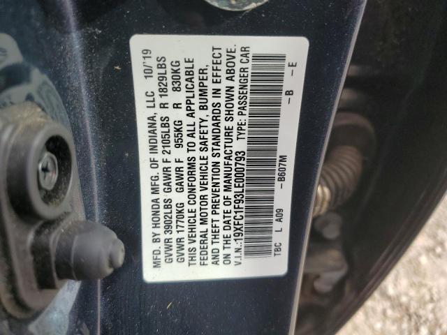 2020 HONDA CIVIC TOUR - 19XFC1F93LE000793