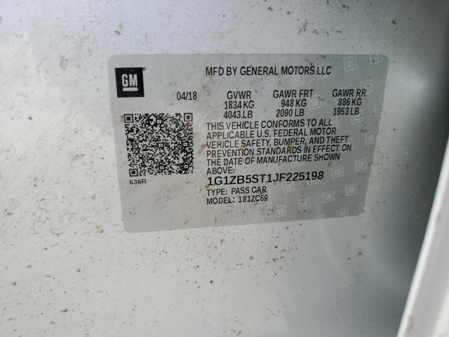 2018 CHEVROLET MALIBU LS - 1G1ZB5ST1JF225198