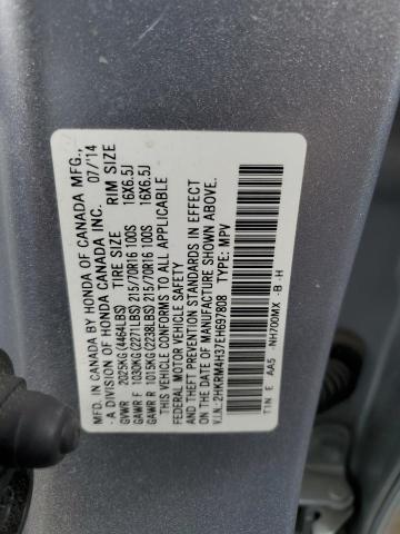 VIN 2HKRM4H37EH697808 2014 Honda CR-V, LX no.12