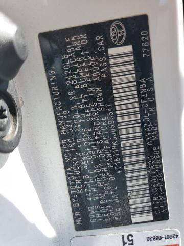 2018 TOYOTA CAMRY L - 4T1B11HK5JU595547