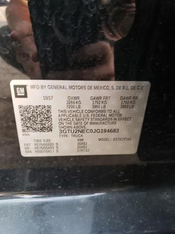 2018 GMC SIERRA K15 - 3GTU2NEC0JG194683
