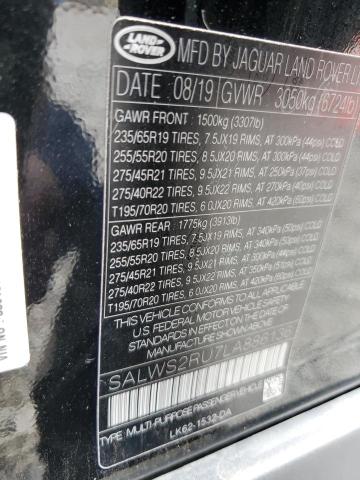 2020 LAND ROVER RANGE ROVE - SALWS2RU7LA886136
