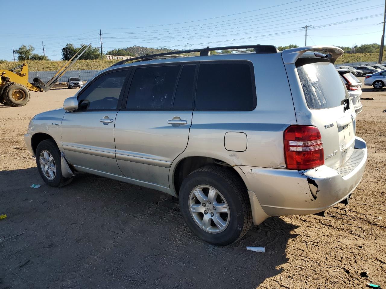 TOYOTA HIGHLANDER 2003 silver 4dr spor gas JTEHF21A630124519 photo #3