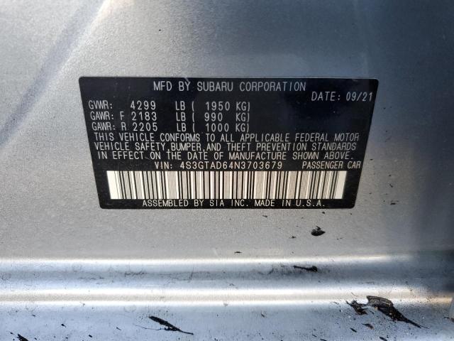 2022 SUBARU IMPREZA PR - 4S3GTAD64N3703679