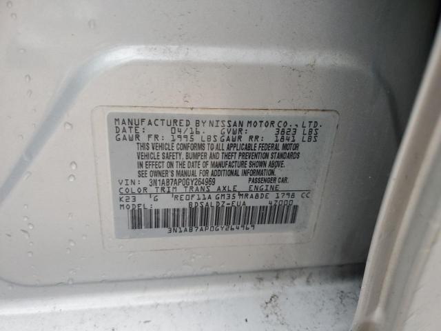 2016 NISSAN SENTRA S - 3N1AB7AP0GY264969
