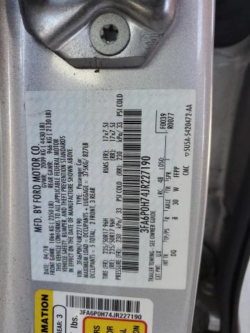 VIN 3FA6P0H74JR227190 2018 Ford Fusion, SE no.12