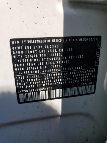 2022 VOLKSWAGEN TIGUAN SE - 3VV3B7AX5NM094619