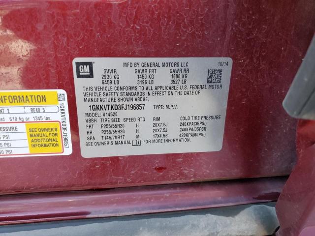 2015 GMC ACADIA DEN - 1GKKVTKD3FJ196857