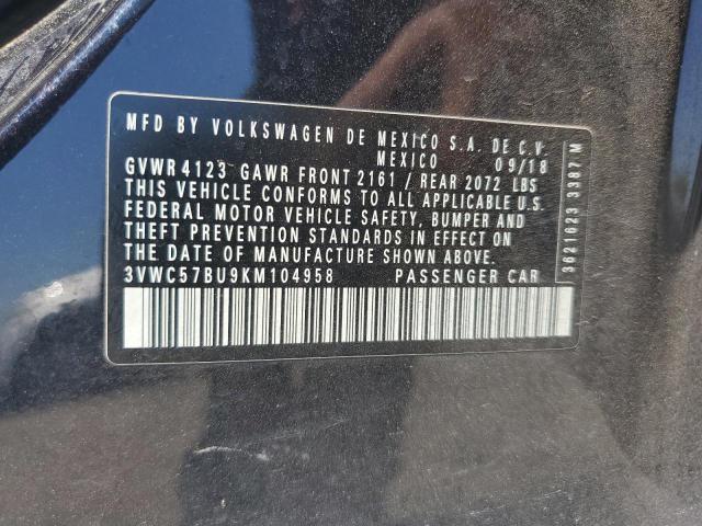 2019 VOLKSWAGEN JETTA S - 3VWC57BU9KM104958